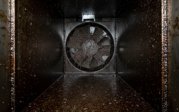 Conduit extraction graissé avant intervention - hôtel Boulogne
