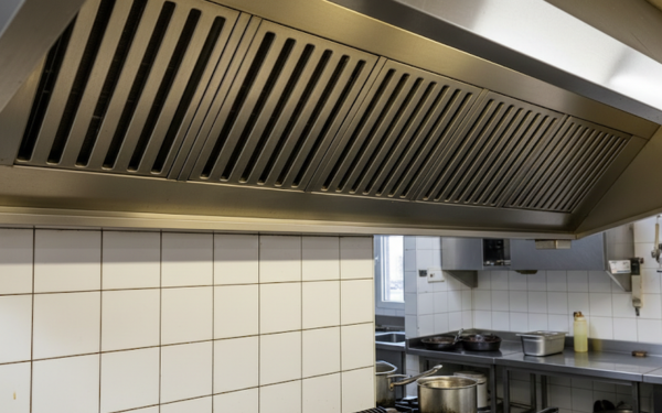 Hotte propre après dégraissage Cleanot - restaurant Paris 11ème